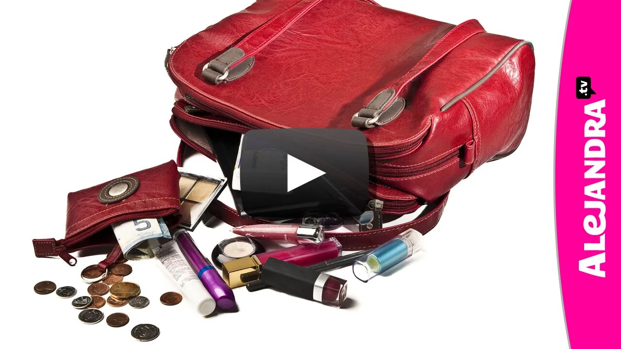 purse handbag clean out