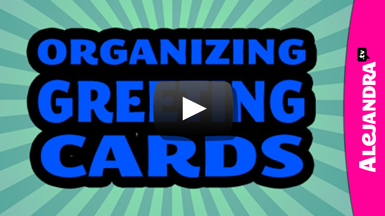 [VIDEO]: Greeting Card Organization & Cute Labels for Bins