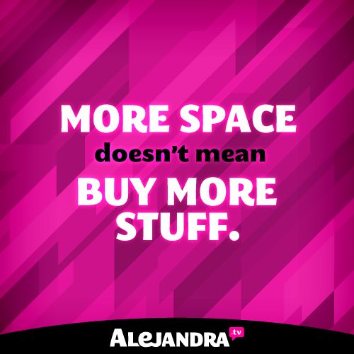 Having More Space Does not Mean that you Need to Fill it in with More Stuff