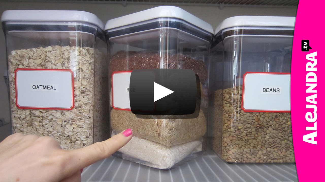 [VIDEO]: Organizational Tips - Rice Storage in the Kitchen Pantry