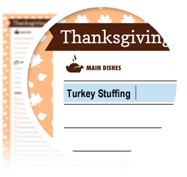 Thanksgiving Dinner Plan