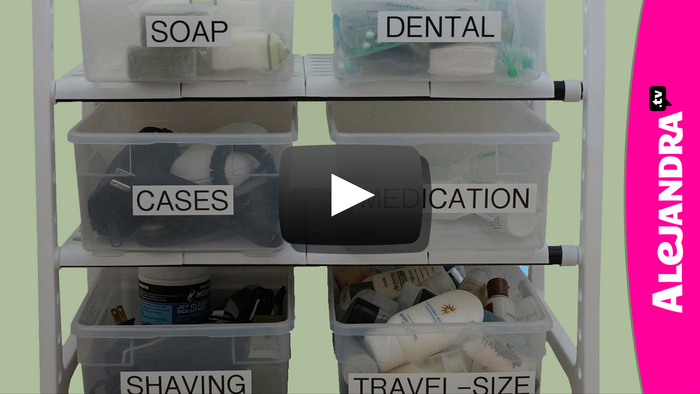 bathroom cabinet organization tips