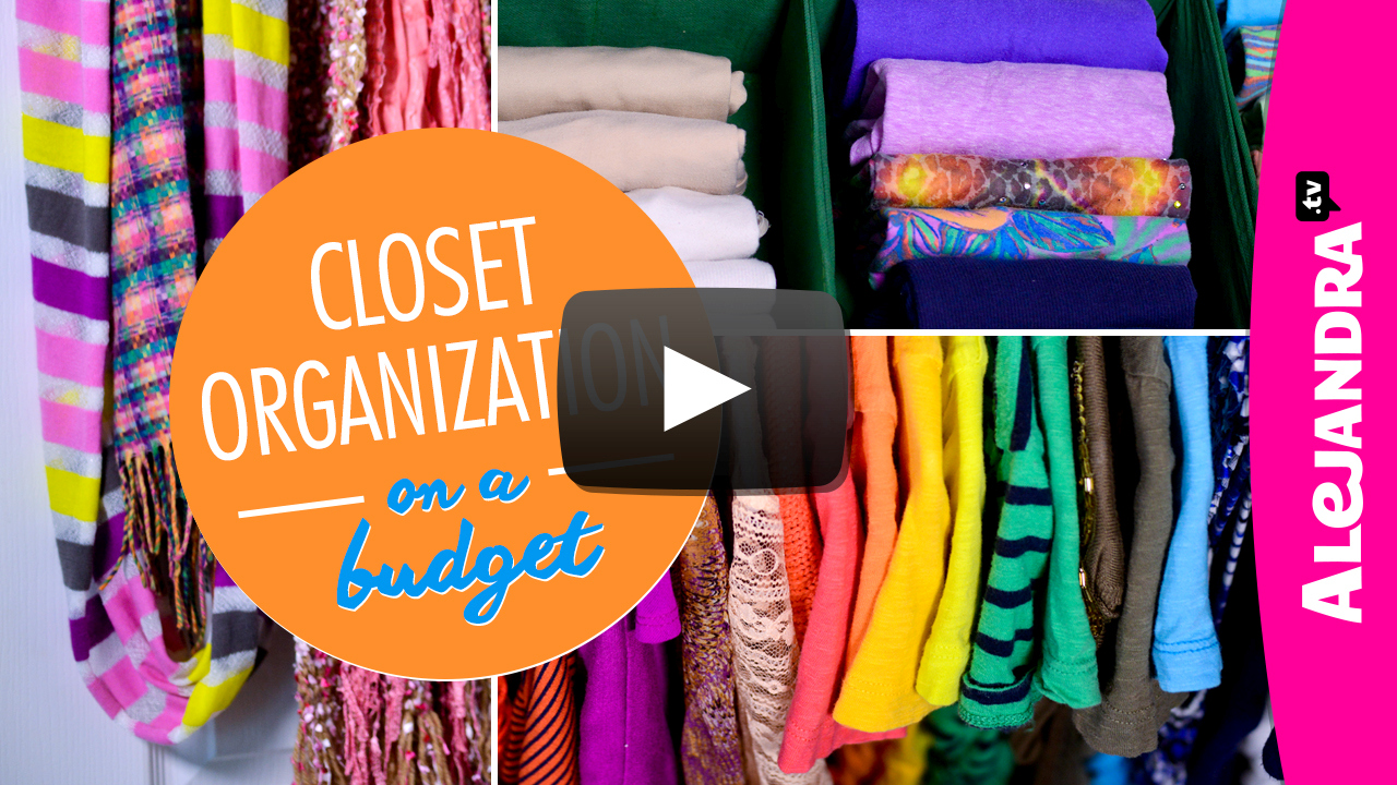 Closet Organization on a Budget - Dollar Store Organizing