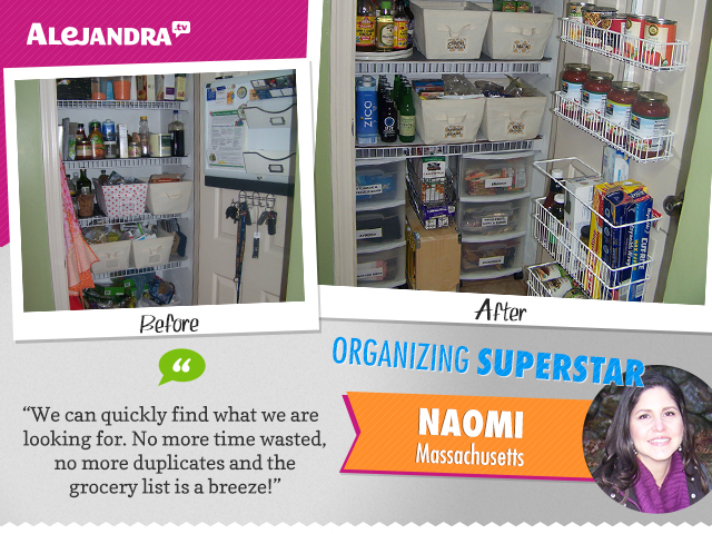 Peek at Power Productivity Program Superstar Naomi’s “new” timesaving pantry!