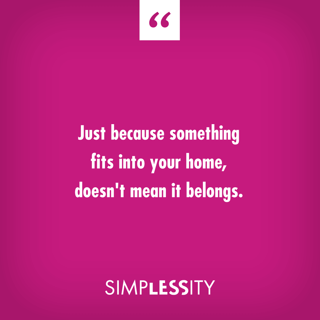 Just because something fits into your home, doesn't mean it belongs #AlejandraTV
