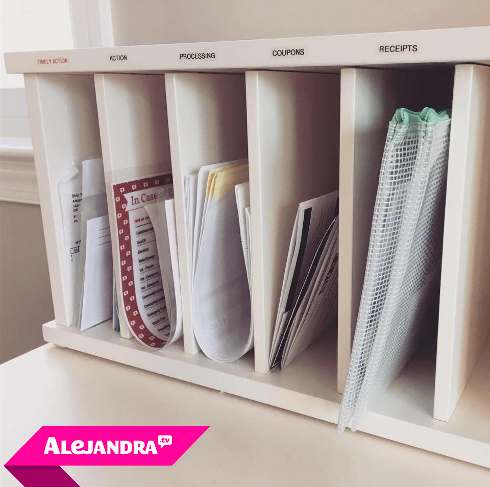 The Key to Keeping Mail Organized... #AlejandraTV