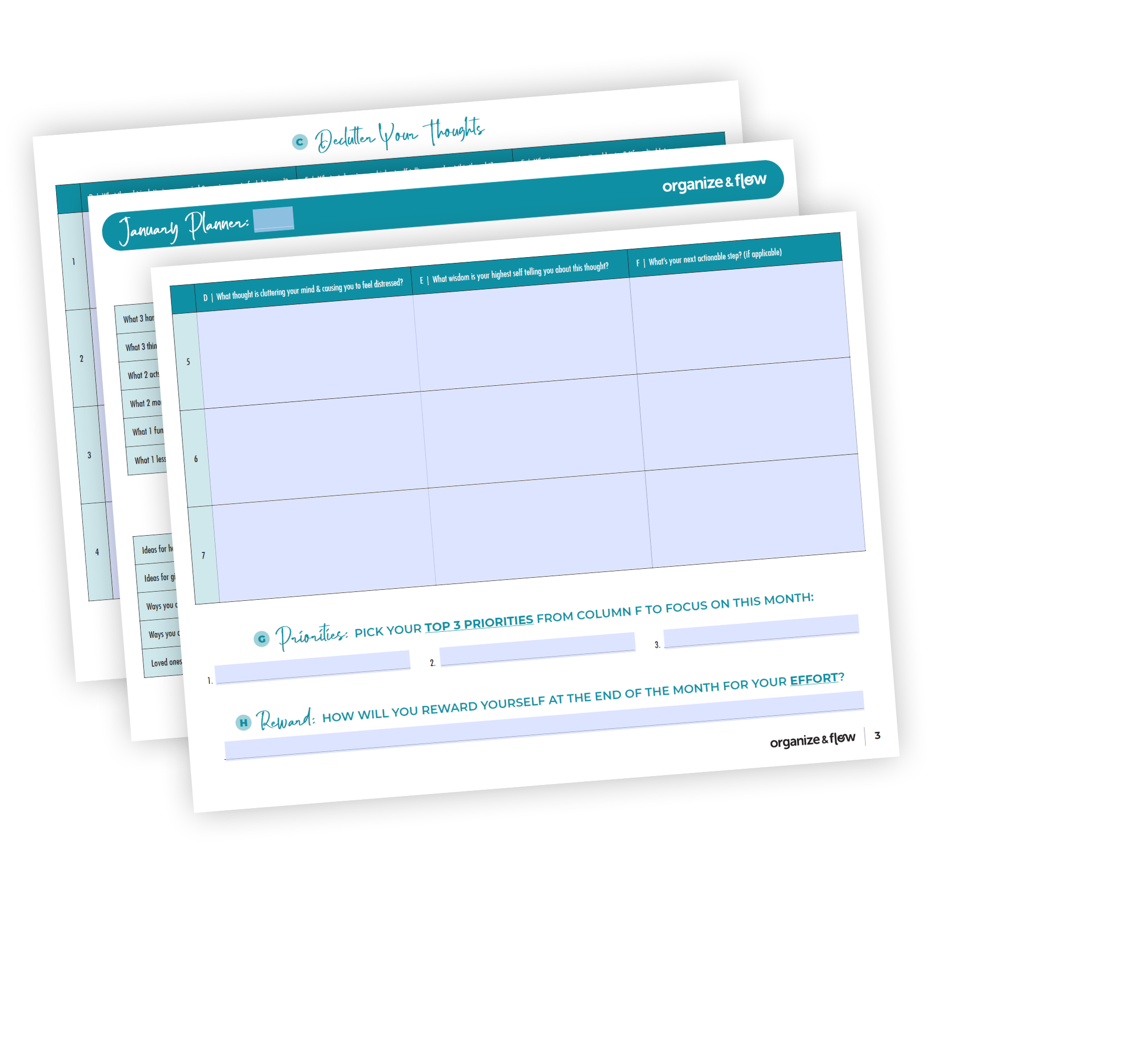 monthly planning with purpose